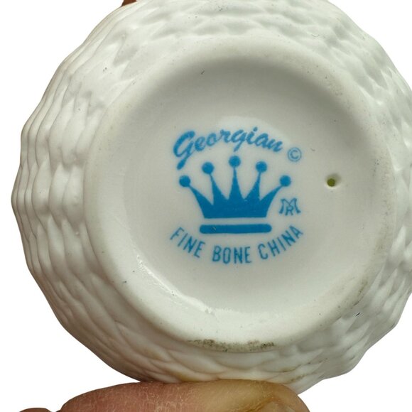 Vtg Josef Originals Puppy Dogs Basket of Love Georgian Fine Bone China Figurine - Picture 7 of 9